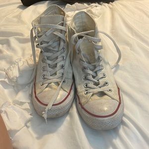 Well loved high top converse